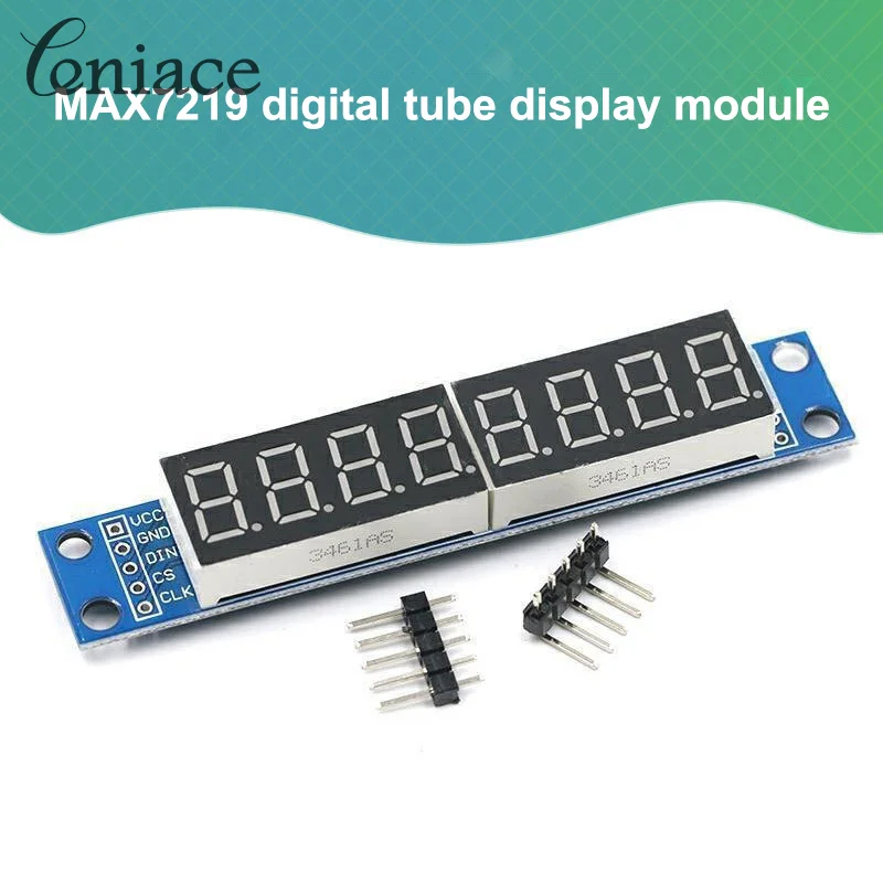 Módulo de Control de pantalla de tubo Digital MAX7219 de 8 bits, compatible con Control de puerto Io en cascada, Serie de 8 bits, 1 unidad