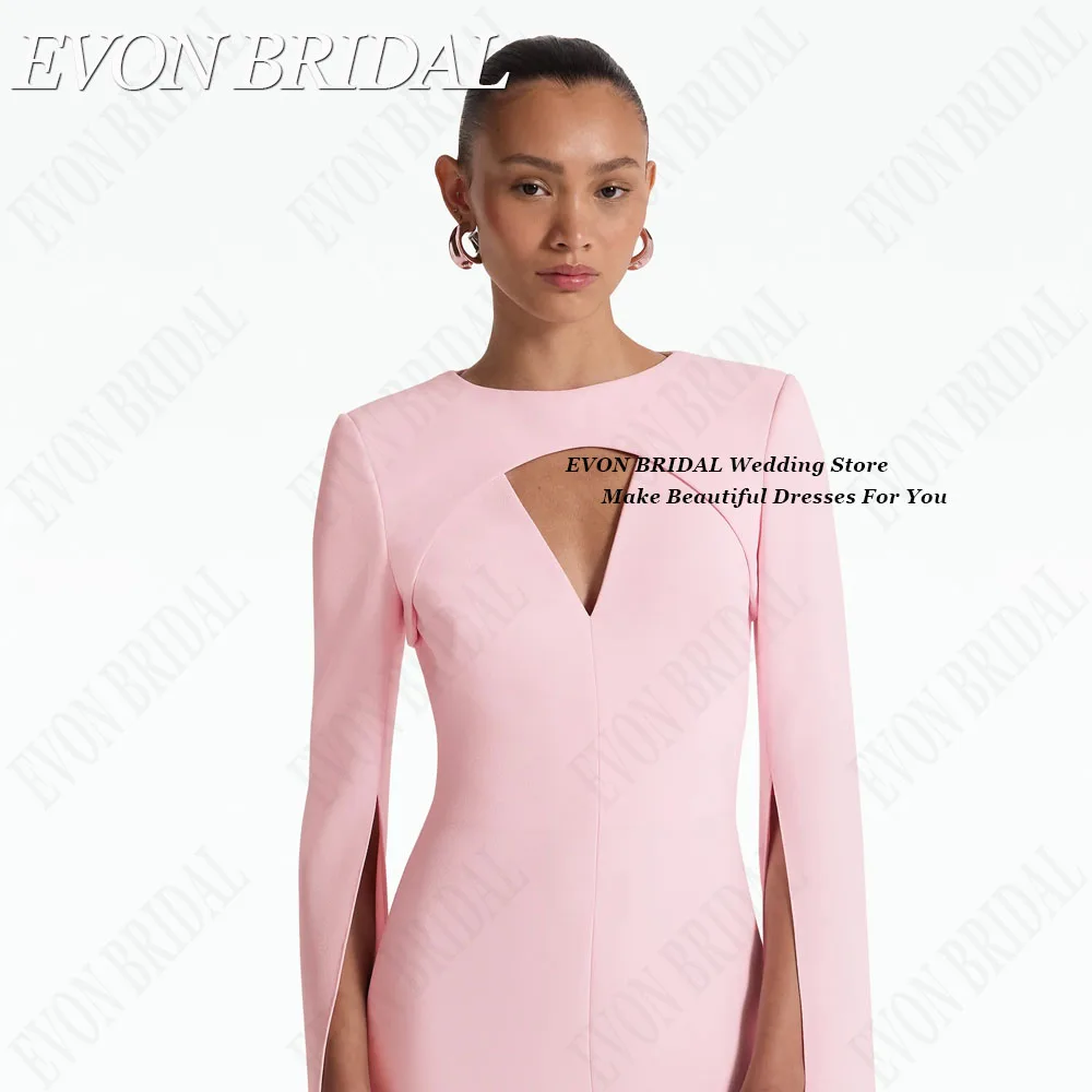 EVON BRIDAL Pink Satin Evening Dress 2024 Mermaid Formal Occasion Dresses Sexy Women vestidos de fiestas elegantes de noche