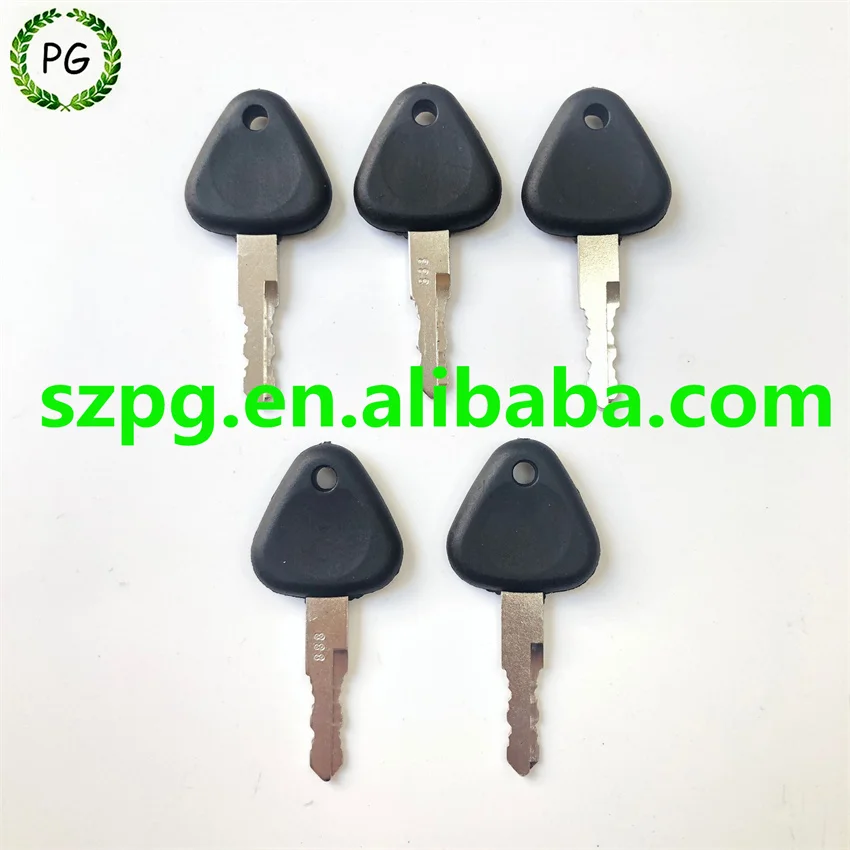 

5PCS 888 Key For SDLG Heavy Equipment Backhoe Excavator Loader Start Switch