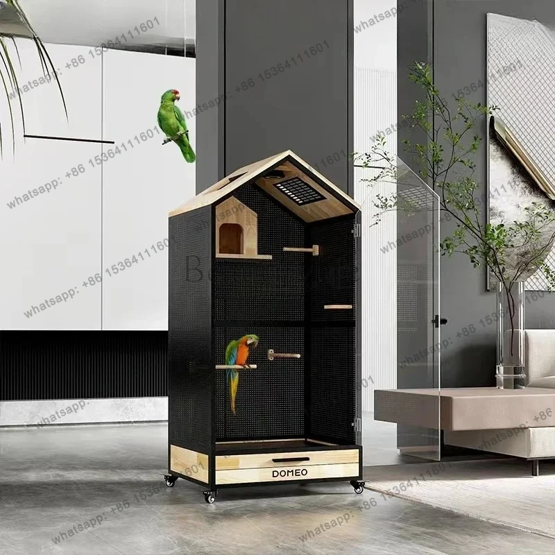 

Luxury Large Villa Bird Cages Budgie Canary Outdoors Breeding Bird Cages Park Decoration Gabbia Per Uccelli Pet Products WZ50BC