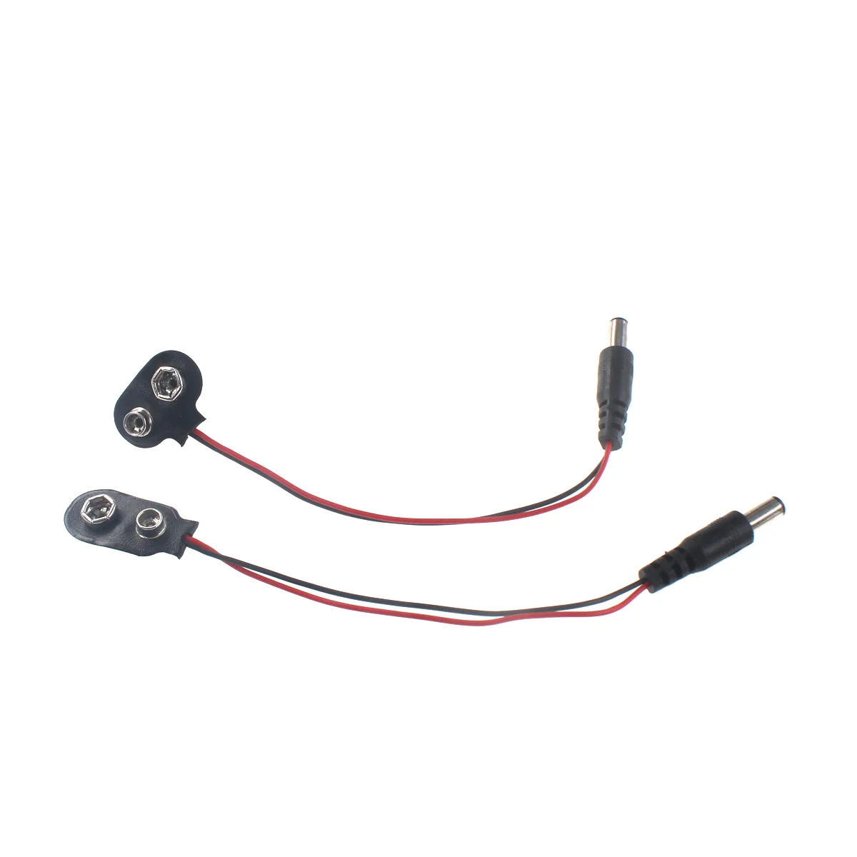 10pcs 9V Battery Button Battery Cap Connector Battery Connector Connector with Leads 10CM 6F22 I-type T-type