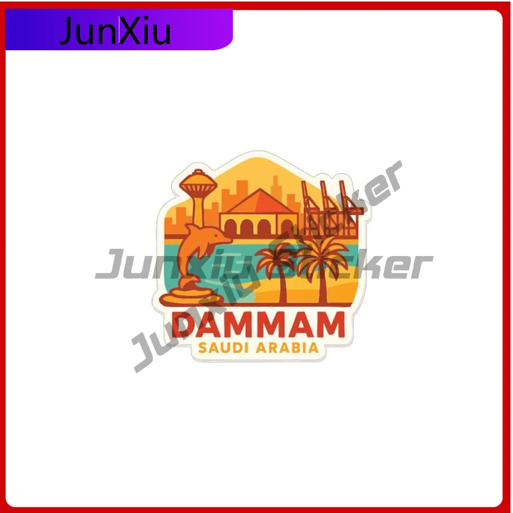 

Dammam Saudi Arabia Sticker Vinyl Sunscreen Decal Mirror Wall Motorcycle Bumper Truck Pickup Stickers Camping Car Bike Accessori