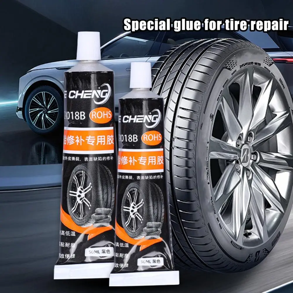 30/50ml Tire Repair Glue High Temperature Resistant Tire Sidewall Repair Kit Rubber Cement Tire Repair for Motorcycle Car Truck