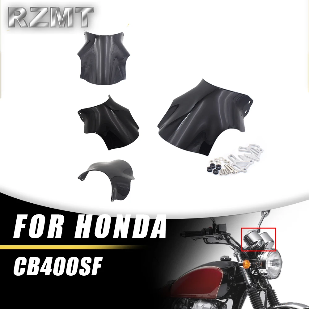 

Front Double Bubble Wind Deflector Windscreen For HONDA CB400SF ALL YEAR Motorcycle Accessories Windshield