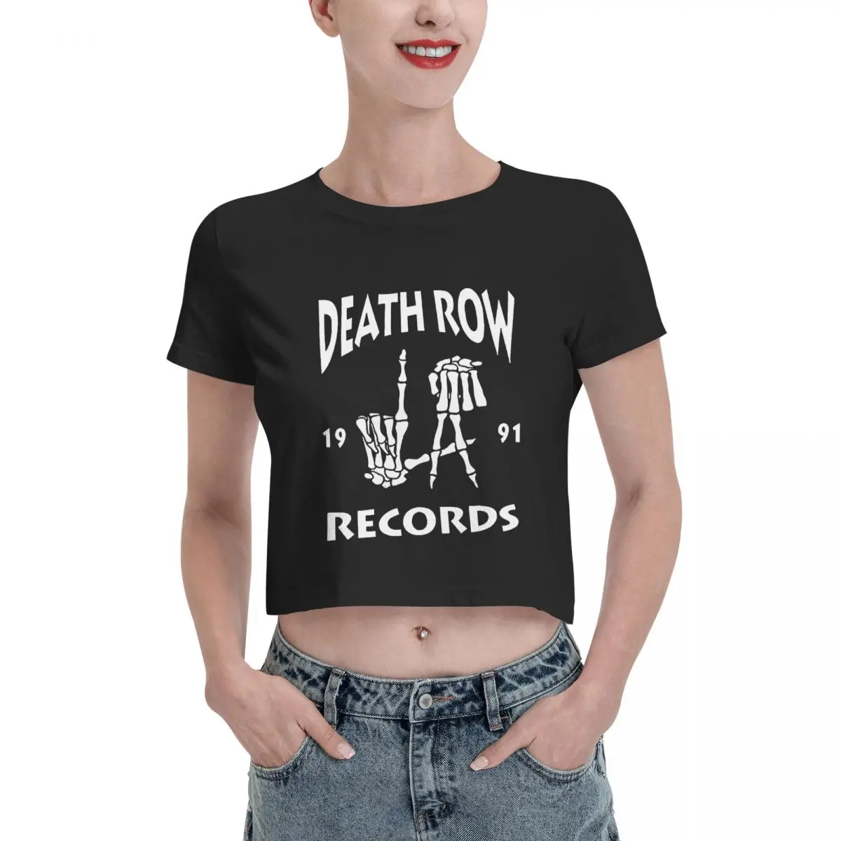 

Death Row Records Dr Dre Tupac Leak navel T-shirt, Womens Summer Cotton Tee Fashion Crew Neck Short Sleeve T Shirts