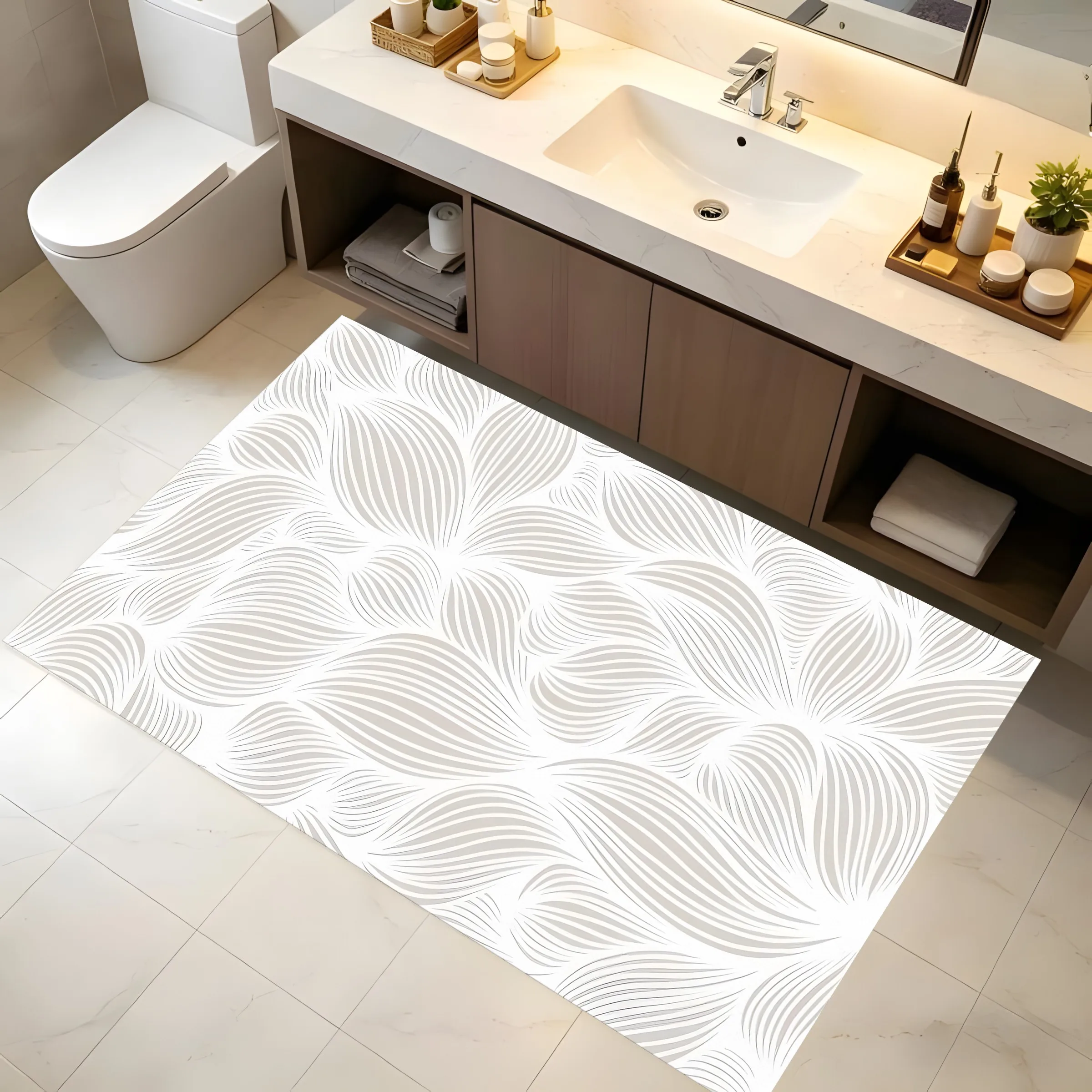 2D Large Rug Soft Seashell Texture Minimalist Instagram Style Living Room Bedroom Coffee Table Carpet