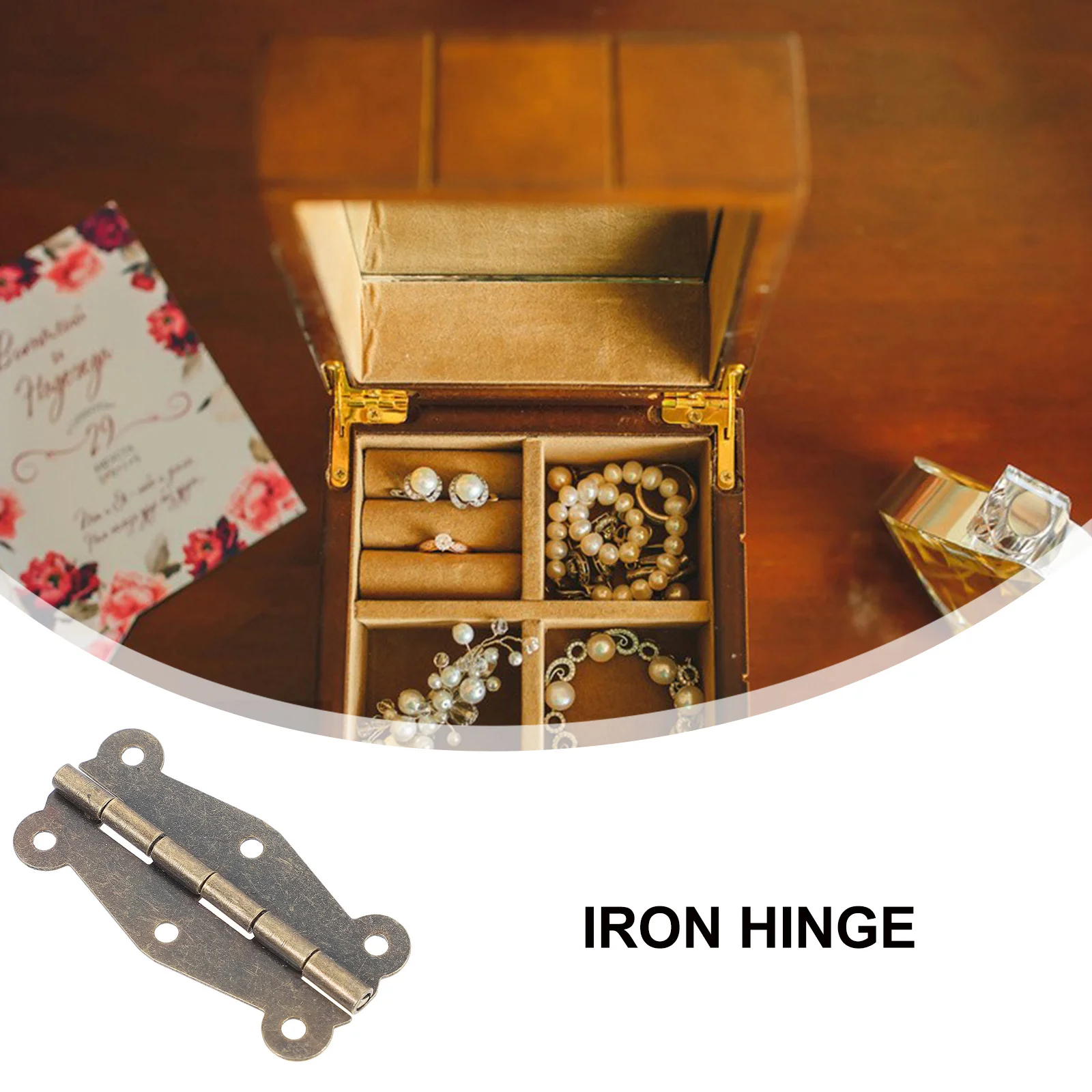 

20pcs Butterfly Hinge Iron Retro Mini Wood Box Gift Jewelry Case hinge Strong Durable High Quality Long Use Furniture