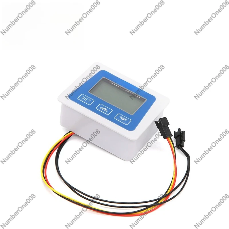 Low Power Digital Water Flow Meter Sensor Kit, Battery Powered Electronic LCD Display for Flow Measurement