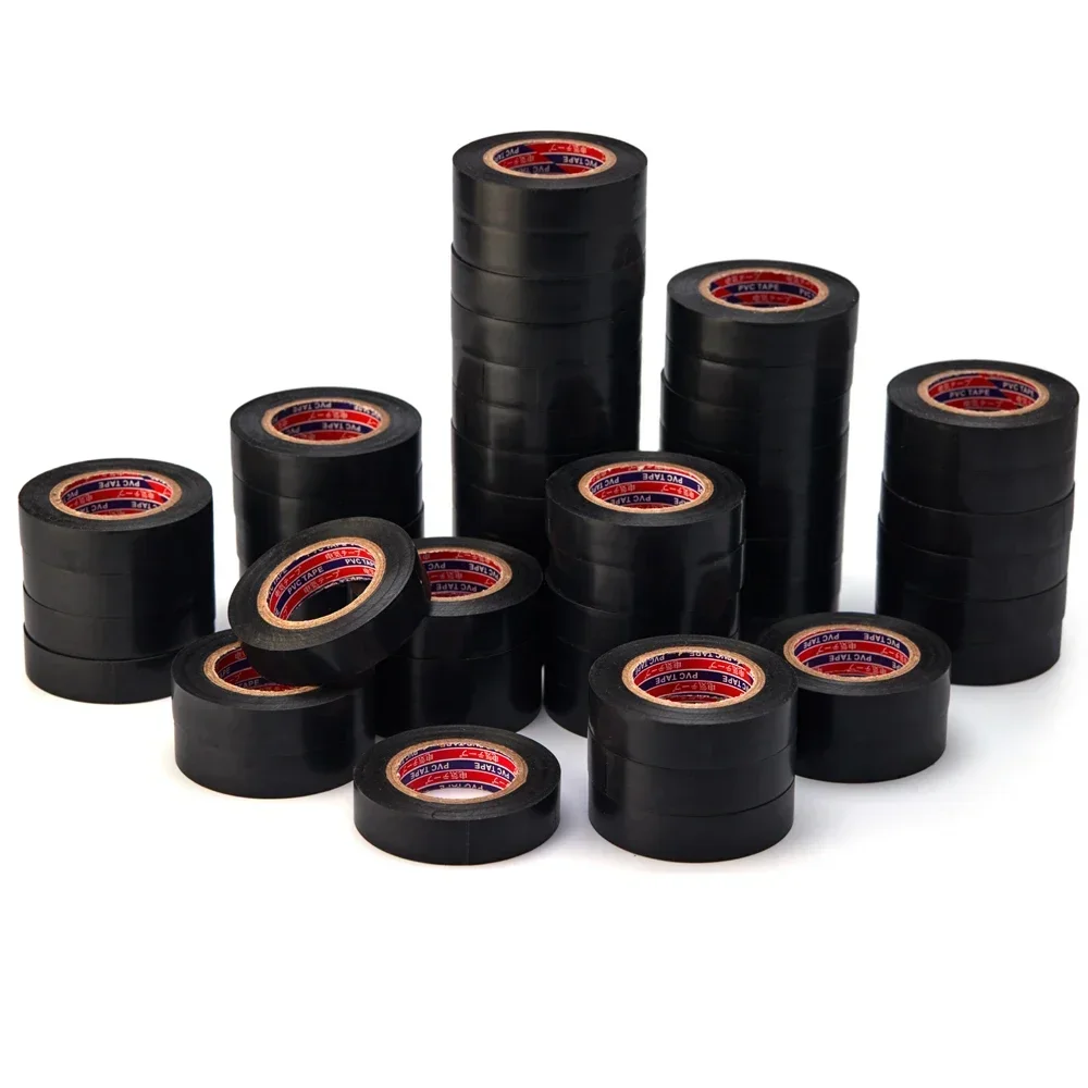 6PCS/Lot, 18mm*16M Flame Retardant Electrical Insulation Tape High Voltage PVC Electrical Tape Waterproof Self-adhesive Tape