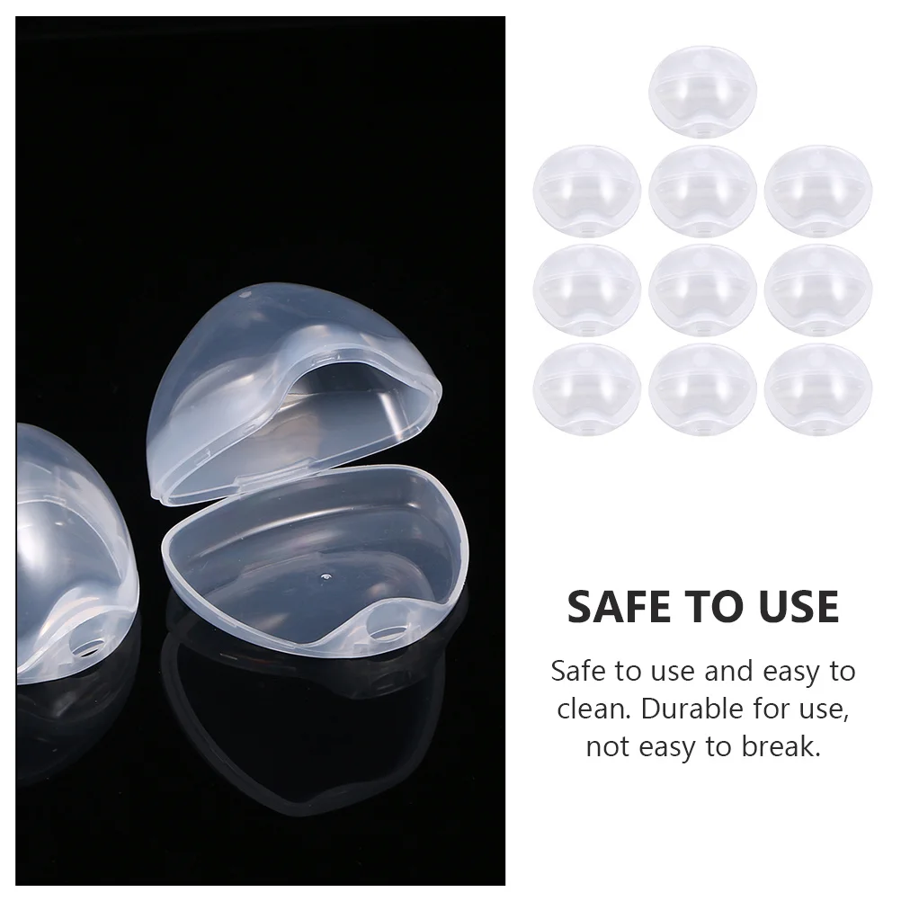 

10pcs Baby Pacifier Case Compact Portable Transparent Holder For Infant Toddler Soothing Storage Travel Diaper Bag