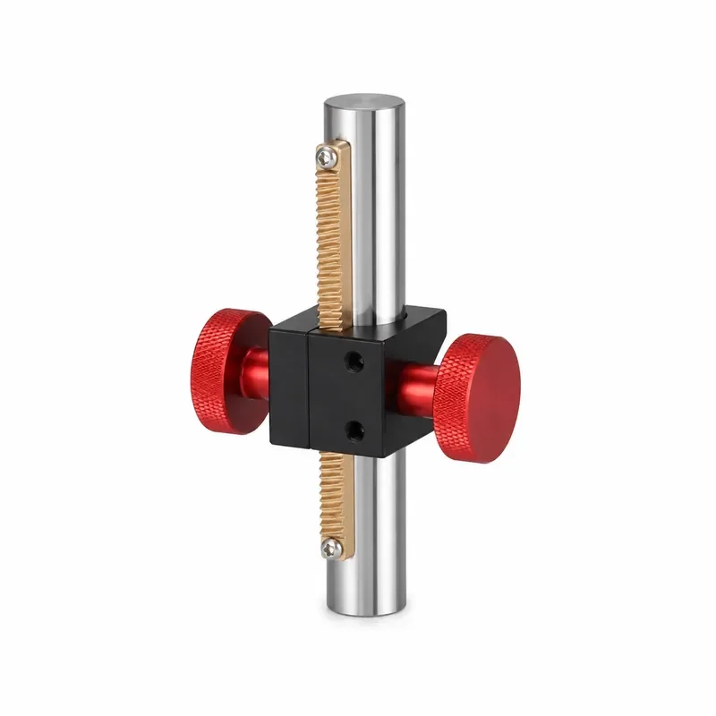 Adjustable Woodworking Height Locator Rack Pinion Marking Tool Non-slip Knob Precision Layout Gauge Furniture Making