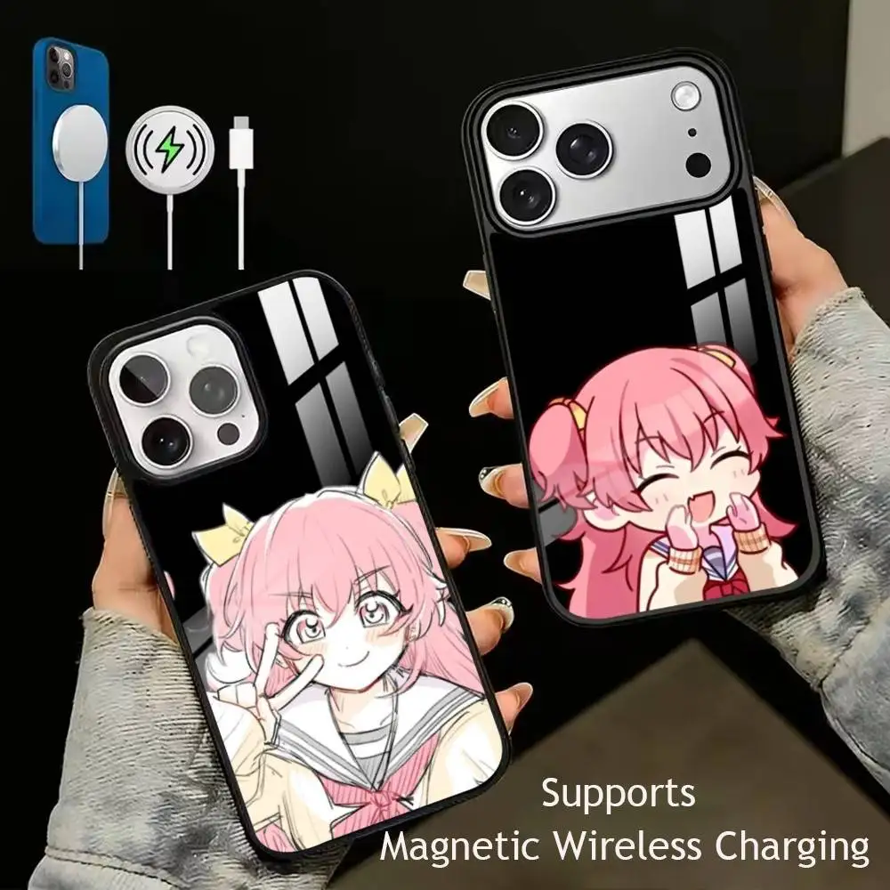 

Airi Momoi C-Cute Phone Case For iPhone17,16,15,14,13,12,11 Plus,Pro Supports Magnetic Wireless Charging