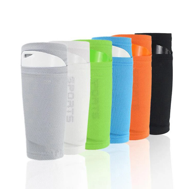 1 Pair Soccer Shin Guards Pads With Pocket Adult Kids Professional Leg Sleeves Support Football Calf Socks Shin Guard