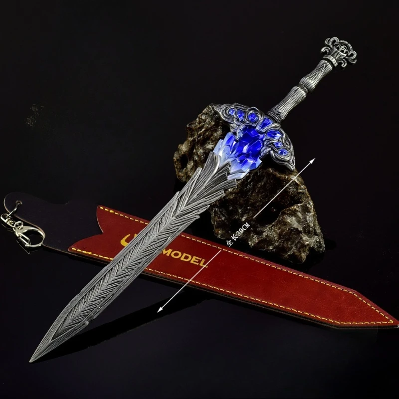 11.86in Eldenn Lazuli Glintstone zwaard Wapens Model Schede Editie Game Perifere Katana Collectible Ornamenten Jongen Speelgoed Geschenken
