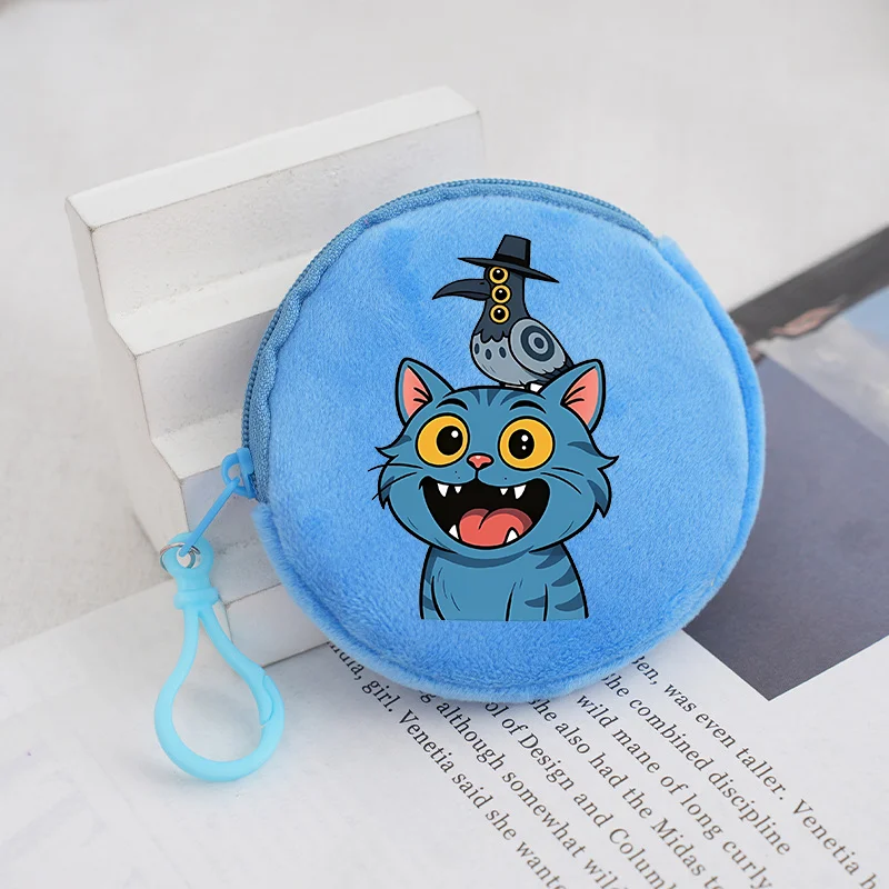 KPop شيطان الصيادين فروي محفظة نسائية للعملات المعدنية شخصيات كرتونية مطبوعة محافظ بنين بنات صغيرة سستة تخزين أكياس لطيف مفتاح بطاقة جيب الهدايا #3