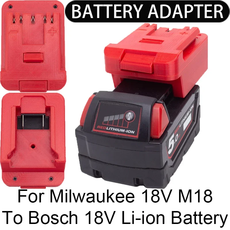 

Battery Adapter/Converter for Bosch 18V Li-ion tools convert to Milwaukee 18V M18 Li-ion battery adapter power tool accessories