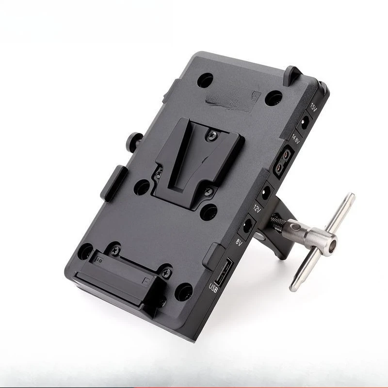

V-port battery gusset power supply system, crab clamp fixed, suitable for video lamps, tripods, cameras, power supply