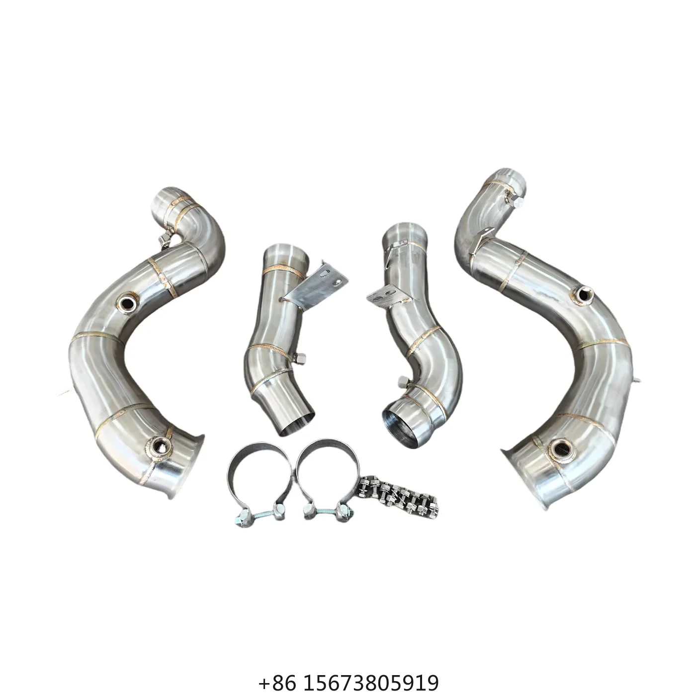 

GLE63 GLE63S 4.0T W167 C167 C293 Downpipe High-End SUV Fit 4.0T Stainless Steel Heatshield Boosts Power Reduces Backpressure