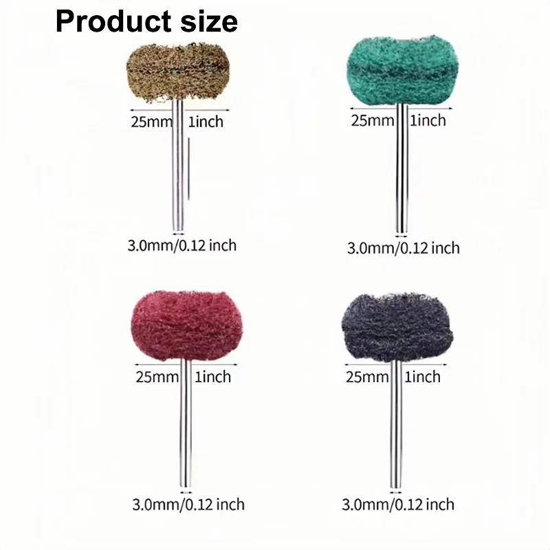 Dental Handpiece Fibre Wheel Nylon Polishing Wheel 2.35mm Shank Diameter Dental Handpiece Brush Dental Laboratory Consumables