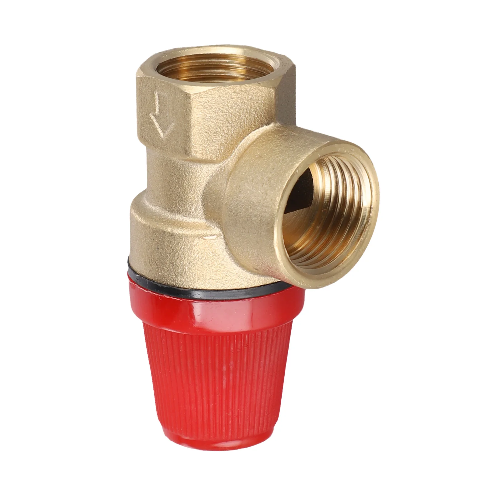 1pcs Diaphragm Brass Safety Valve 1/2 Inch Pressure Level 3 Bar To 6 Bar Wall Mounted Boiler Water Heater Drain Valve