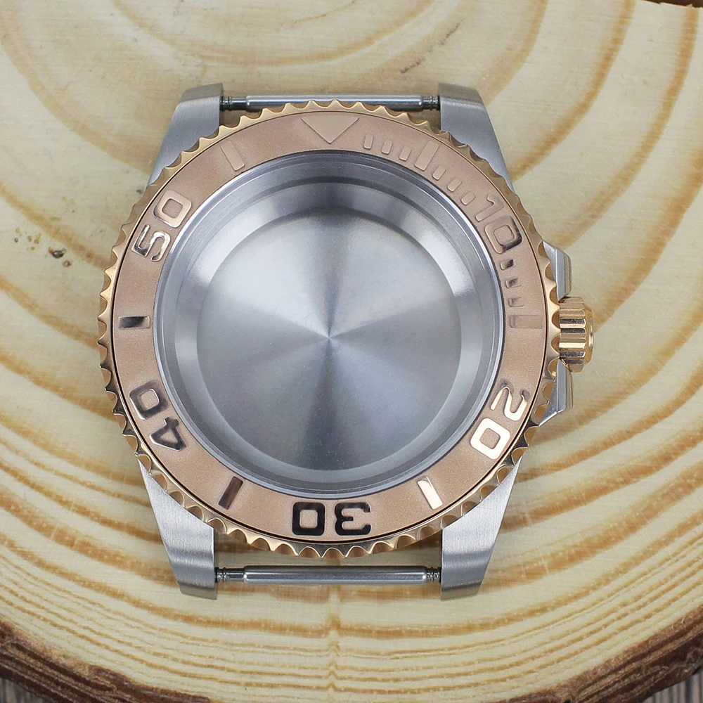 40 مللي متر NH35 غواص ساعة حافظة السيراميك الحافة الياقوت الزجاج ل NH35 NH36 NH34/38 ETA2824 Miyota8215 Movt GMT SUB أنماط ساخنة معقمة