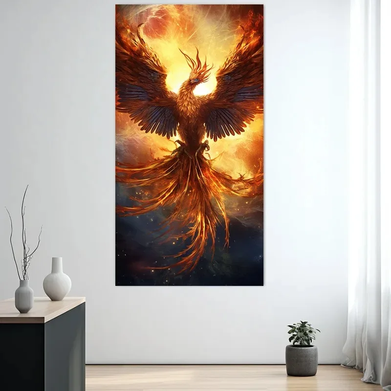 Poster Für Wand Dekoration Malerei Leinwand Druck 1 Stücke Wieder Geboren Aus Nirvana Phoenix Tanzen Für Neun Tage Raum Dekor