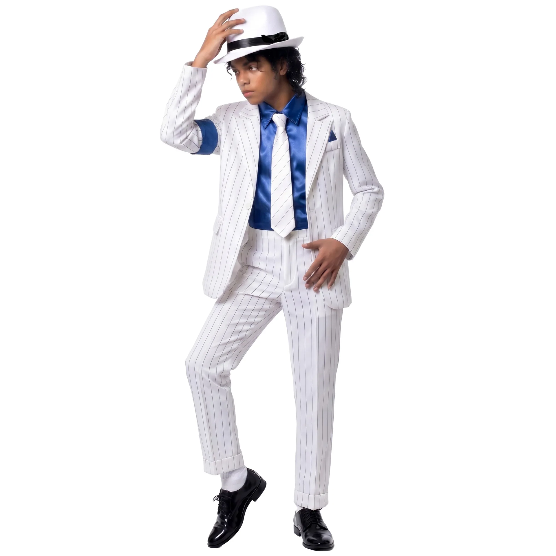 Kids Jackson Imitation Dance Hat Jacket Pants Full Set