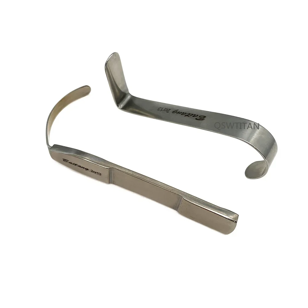 ضام زنبركي ضلع من الفولاذ المقاوم للصدأ قطعة واحدة ضام ضلع S أداة متخصصة للغضروف الساحلي #4