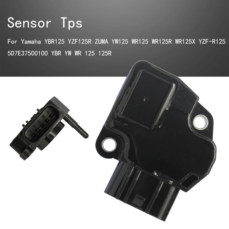

Throttle Position Sensor Tps For Yamaha YBR125 YZF125R ZUMA YW125 WR125 WR125R WR125X YZF-R125 5D7E37500100 YBR YW WR 125 125R