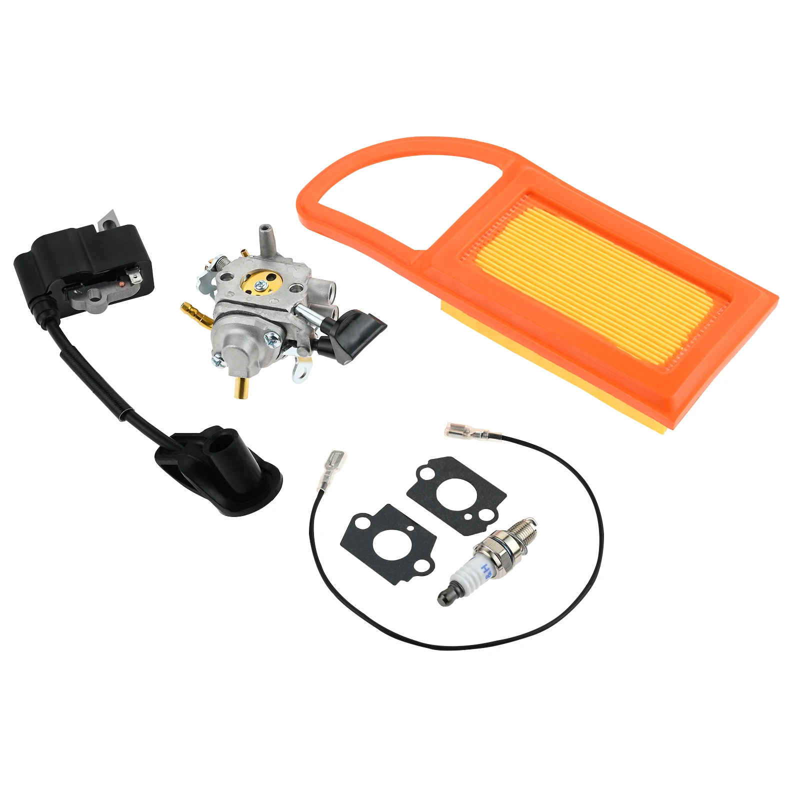 Imagem -04 - Kit de Junta do Filtro de Combustível de ar da Vela de Ignição da Bobina de Ignição do Carburador para Stihl Br600 Br500 Br550 Ventilador de Folhas Substituir para Zama C1q-s183