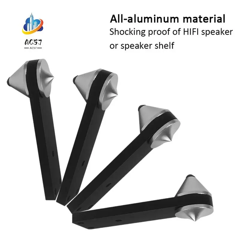 

AC57-4PCS противоударный кронштейн для динамика, регулируемая ножка для аудиодинамика комбинированного типа, противоударный кронштейн для сабвуфера