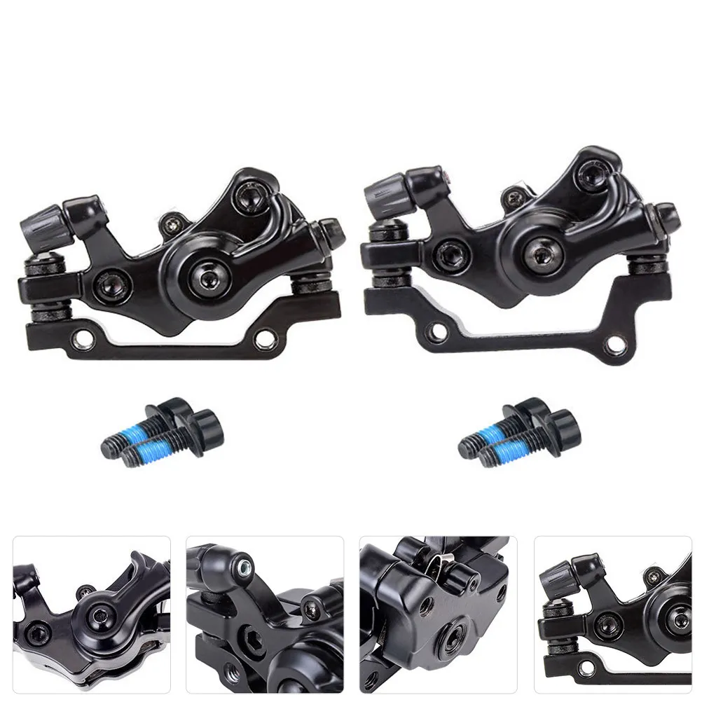 

2Sets Professional Bike Disc Brakes Aluminum Alloy Mountain Cycling Brake Mechanical Caliper Strong Stopping Power