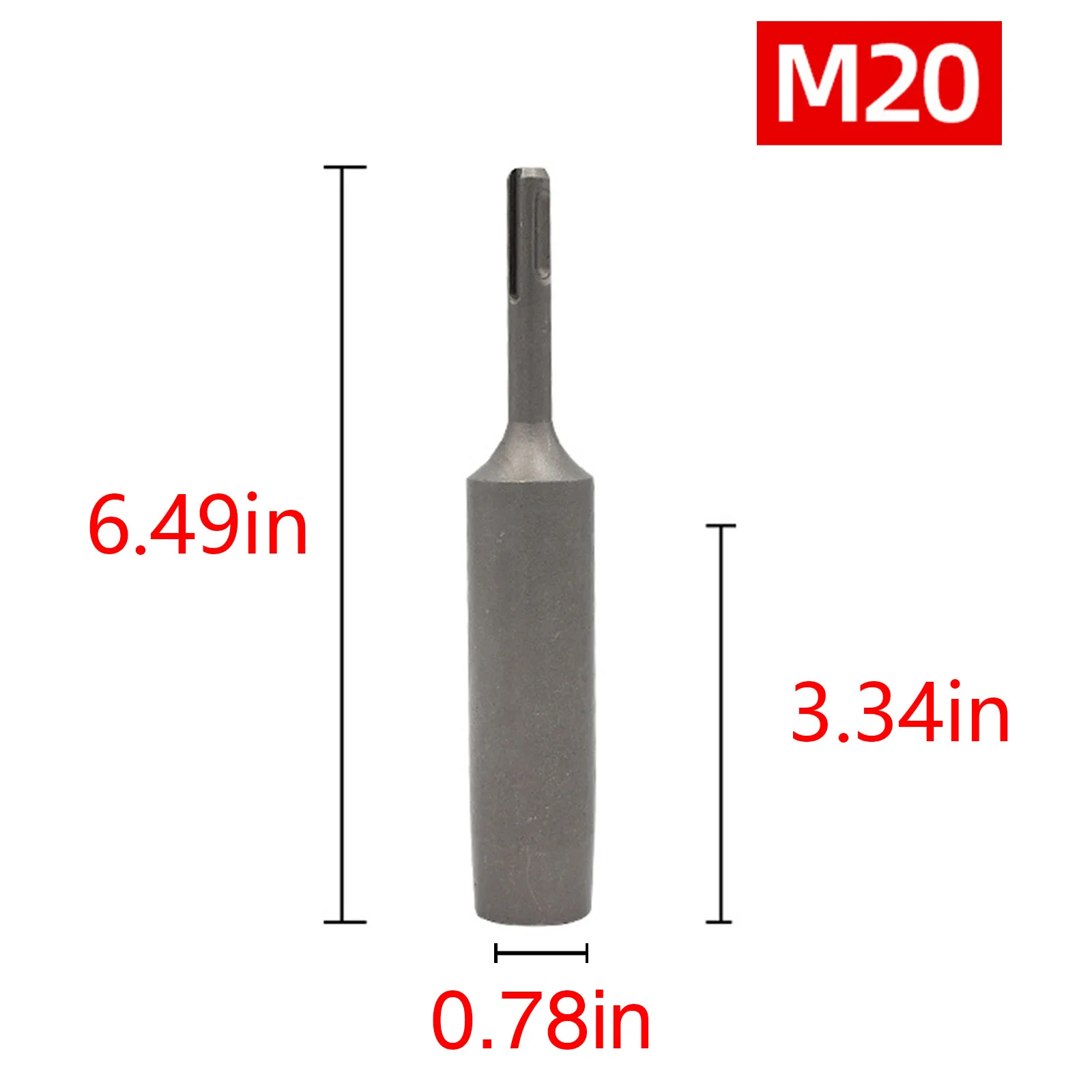 Imagem -06 - Ground Rod Driver Aço Endurecido para Sds Plus Furadeira de Martelo Rotativo Terra Estaca Aterramento Ferramenta Elétrica Durável 16 mm 20 mm