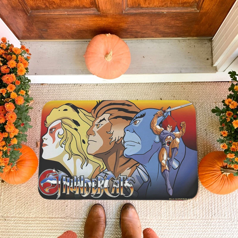 Bathroom Foot Mat H-Thundercats Entrance Door Doormat Carpet Entrance of House Hallway Kitchen Living Room Rug Slip-resistant