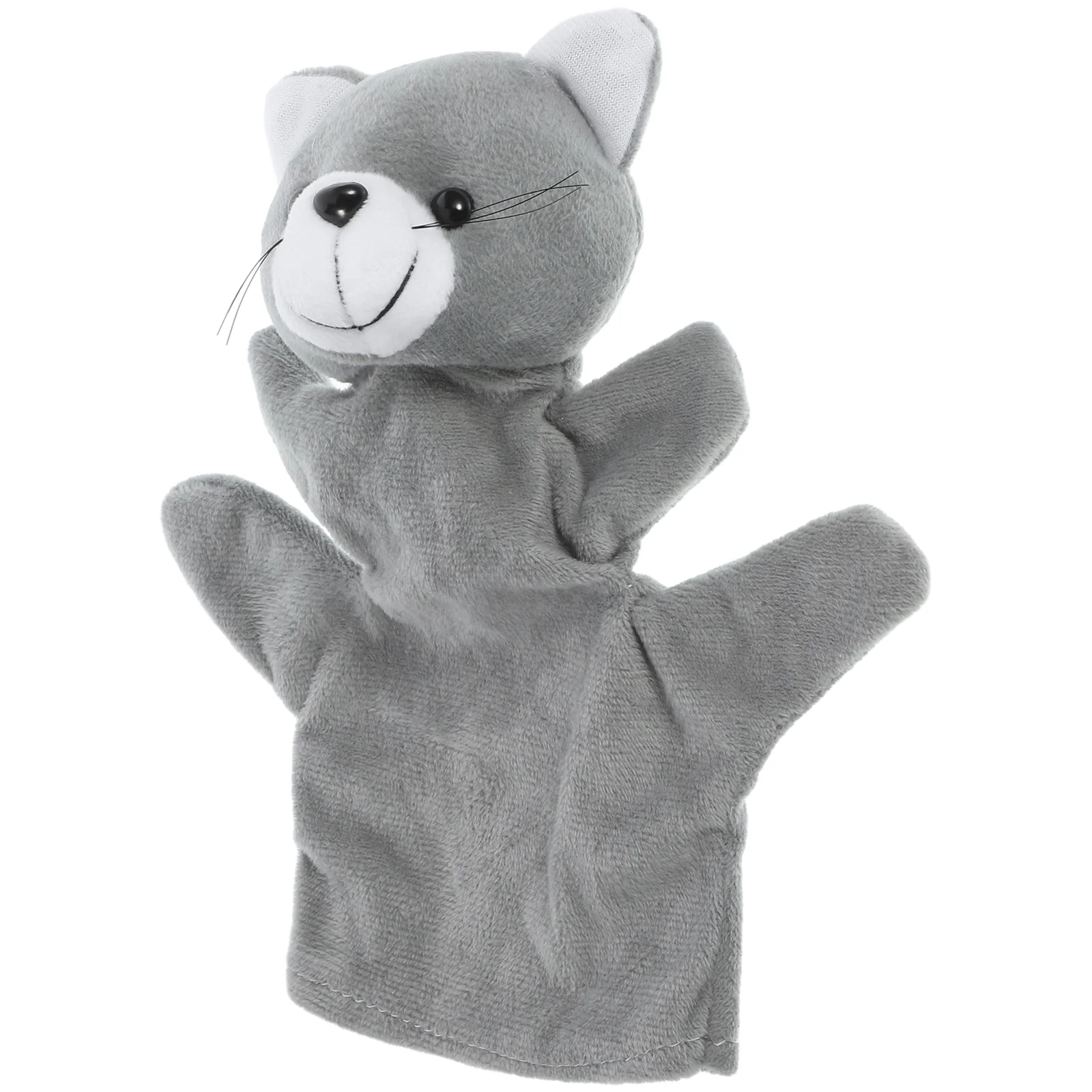 Katzenhandpuppe für Kinder, Puppen, Babys, Spielzeug, Tier, kreatives Spielzeug, Kleinkinder, 1–3 Baumwolle, Plüsch, Kind