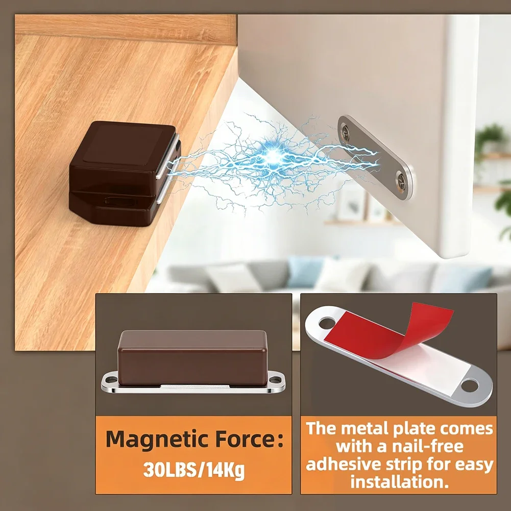 6 Magnetic Cabinet Catches For Residential And Light Commercial Use Including Apartments Condos And Mobile Living Spaces