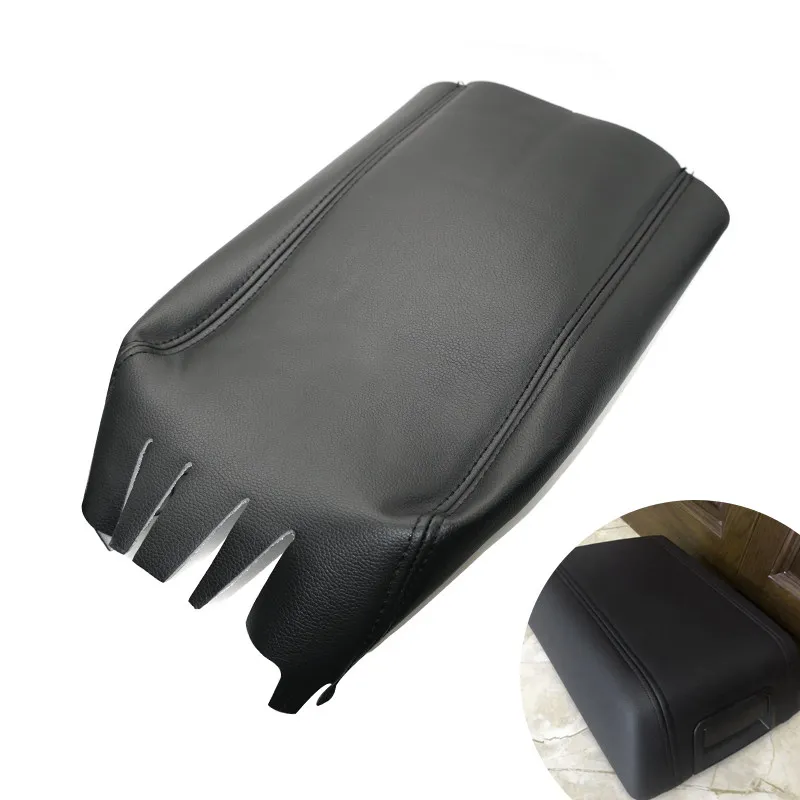 Microfiber Leather with Sponge Car Center Control Armrest Box Cover Protective Trim For F150 Lariat 2004 2005 2006 2007 2008