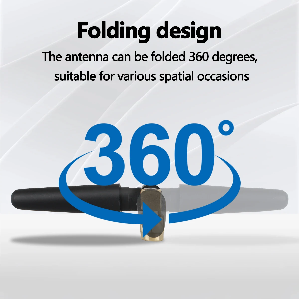 4G Folding Full Band External Rubber Antenna High Gain SMA Interface Enhance Signal Antenna