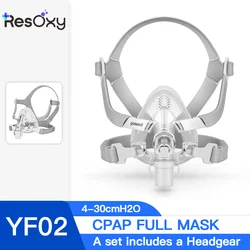 YuWell YF-02 Cpap Mask with Headgear Free Nasal Pads CPAP Full Mask Machine Sleep Apnea Anti Snoring For CPAP BIPAP Machine