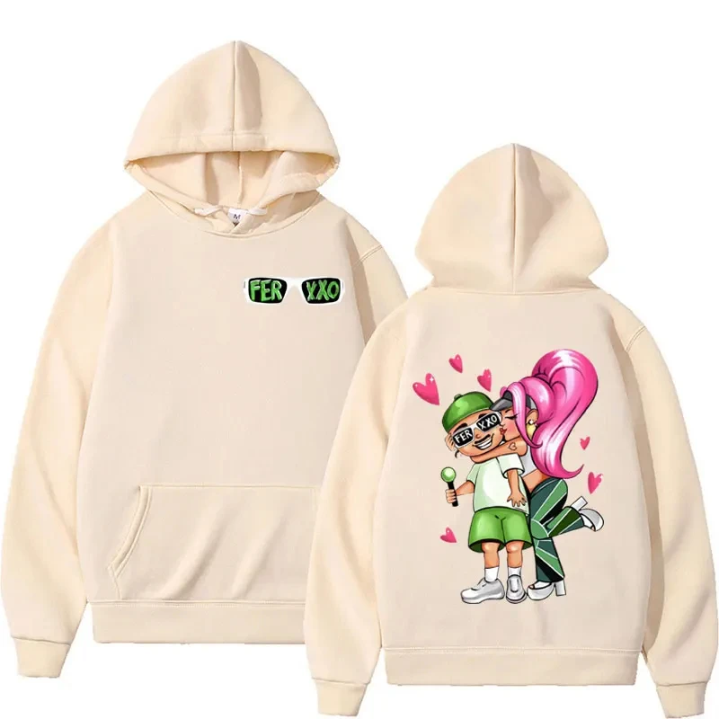 Felpa con cappuccio grafica Singer Carol G e Fader in edizione limitata felpa con cappuccio stile retrò Hip Hop moda Unisex felpa Casual a maniche lunghe