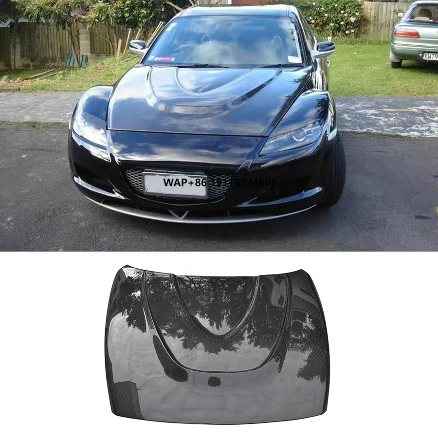

Carbon Fiber Front Hood for 2003-2009 RX8 Front Engine Hood Bonnet Cover Car Bodykit