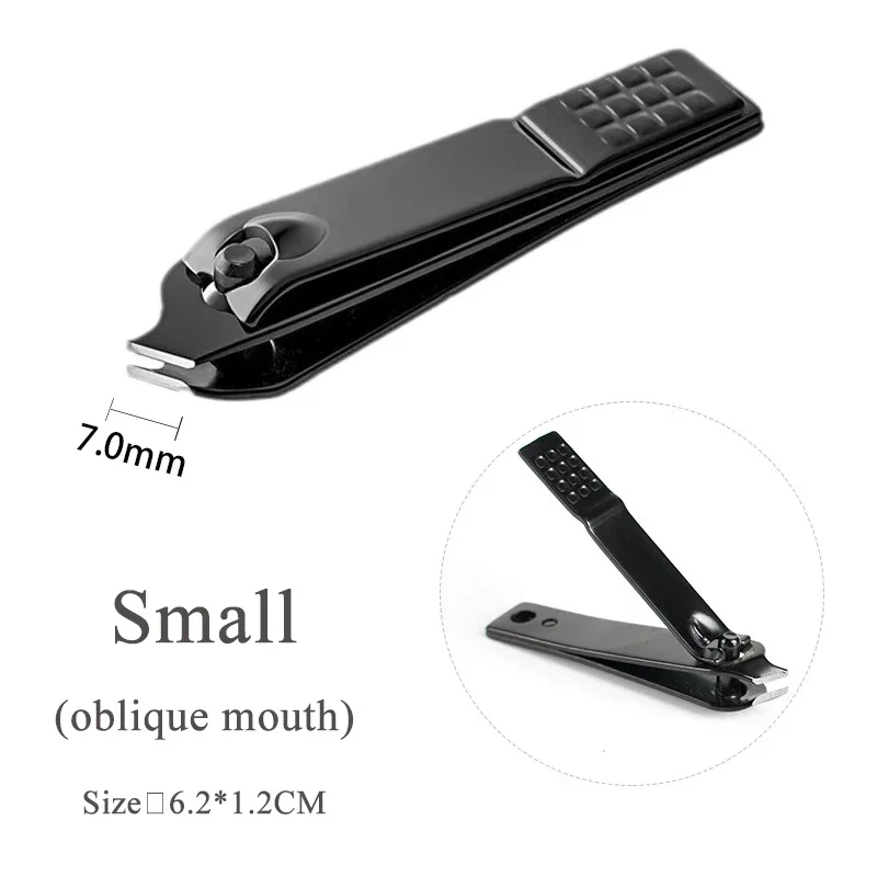 1/3/5 Stuks Zwarte Nagelknipper Roestvrij Staal Nagelsnijder Dikke Schaar Tang Teennagel Vingernagel Professionele Manicure trimmer