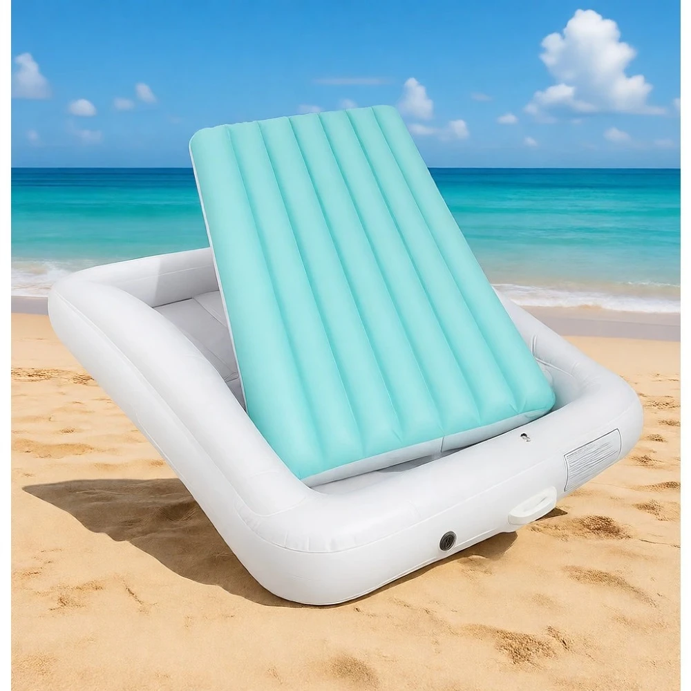 

Надувная дорожная кровать для малышей, портативный детский надувной матрас с электрическим насосом для походов и кемпинга