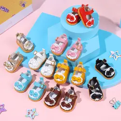 달콤한 활 인형 신발, 미니 가죽 신발, 매직 스티커, 14 인치 인형, 어린이 선물, 20cm 코튼 인형 액세서리