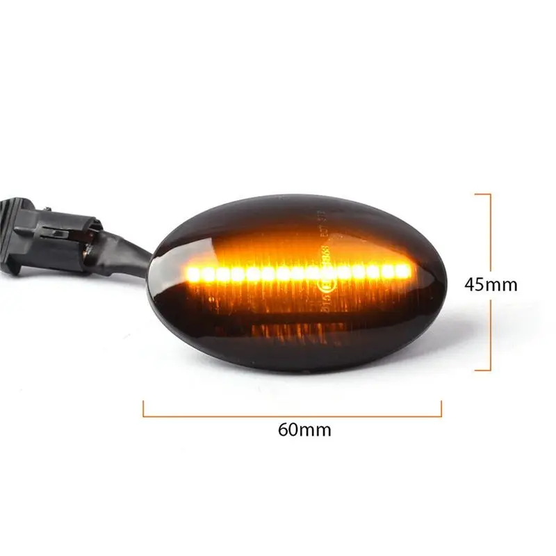 #43T (Black)LED Dynamic Side Marker Lights Turn Signal Blinker Lamps for Opel,Automotive Parts & Accessories