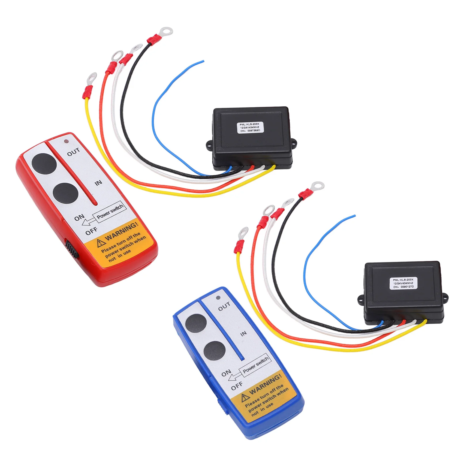 

12V 24V Wireless Winch Remote Control Switch Kit Handset Switch Controller With Receiver Winch Universal for Truck Jeep ATV SUV