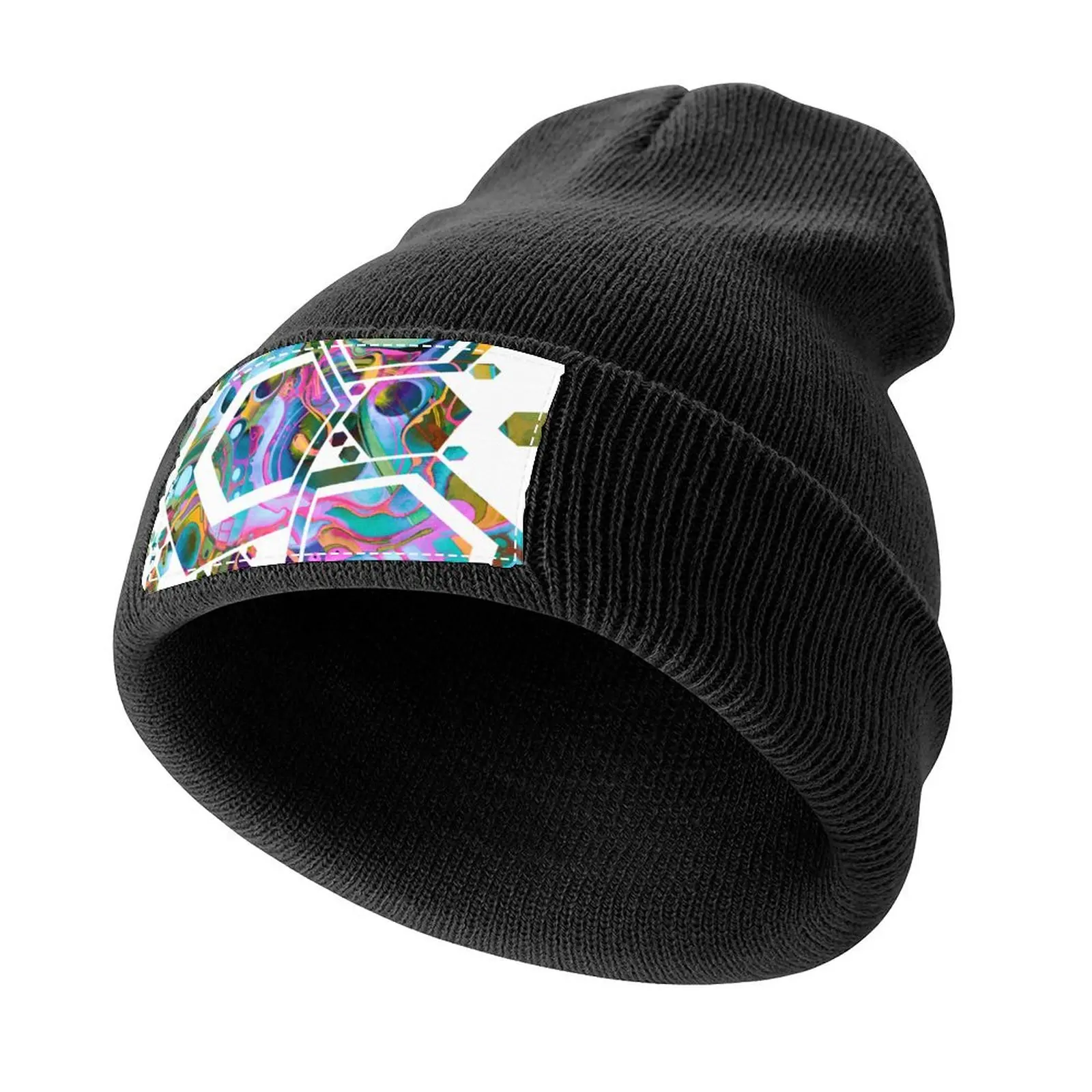 

Starlight is Free (If You Live in Outer Space) - Watercolor Knitted Cap fishing hat custom Hat Hood Caps For Women Men's