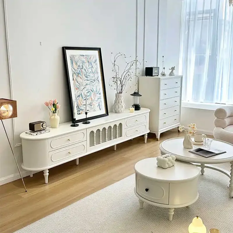 

Французский шкаф для хранения телевизора, дизайн из массива дерева, настенный модный уникальный стол для телевизора для гостиной, универсальный органайзер, мебель Archivadores