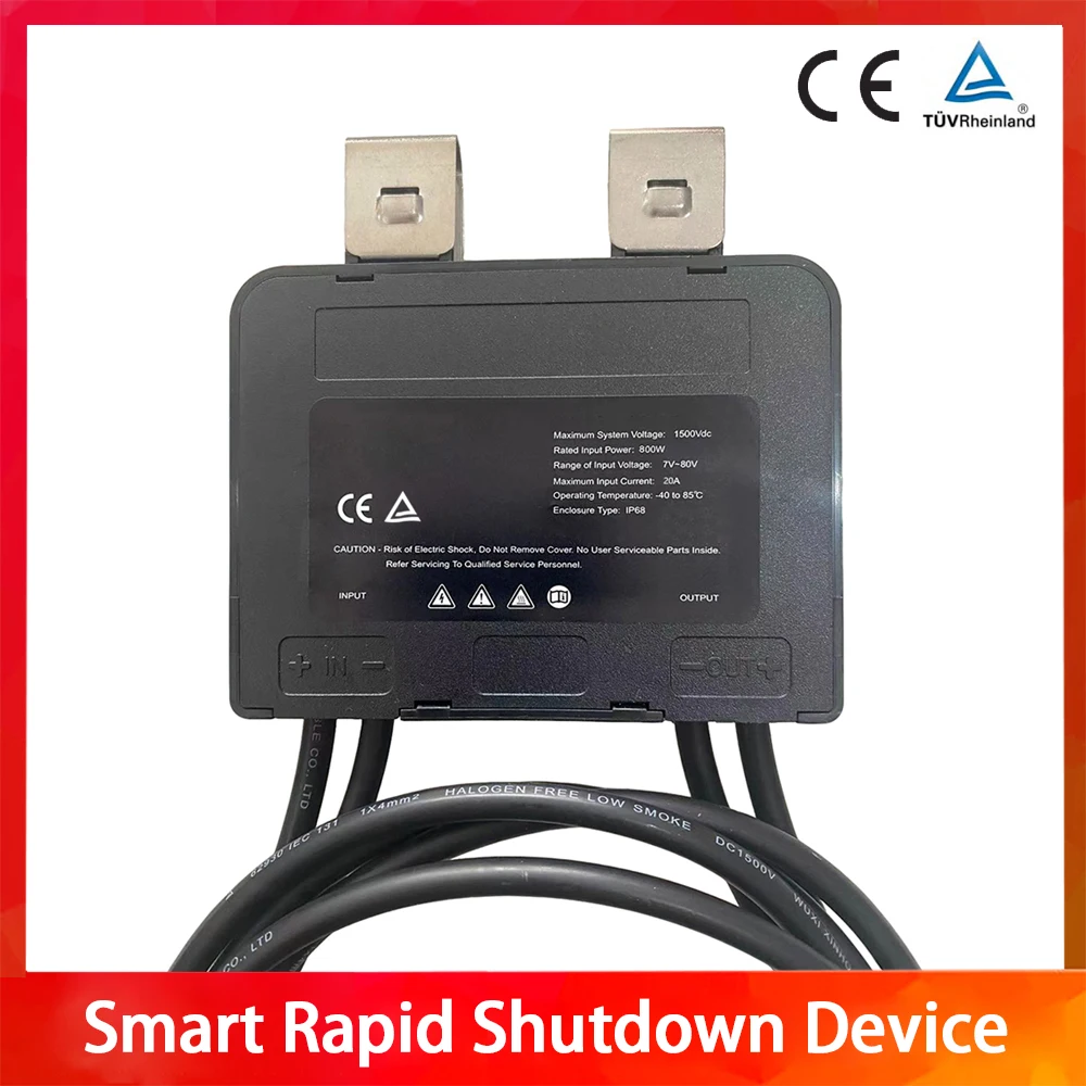 PV Rapid Shutdown Fire safety switch Improve the safety of PV system must be used with Contol BoX Smart rapid shutdown device