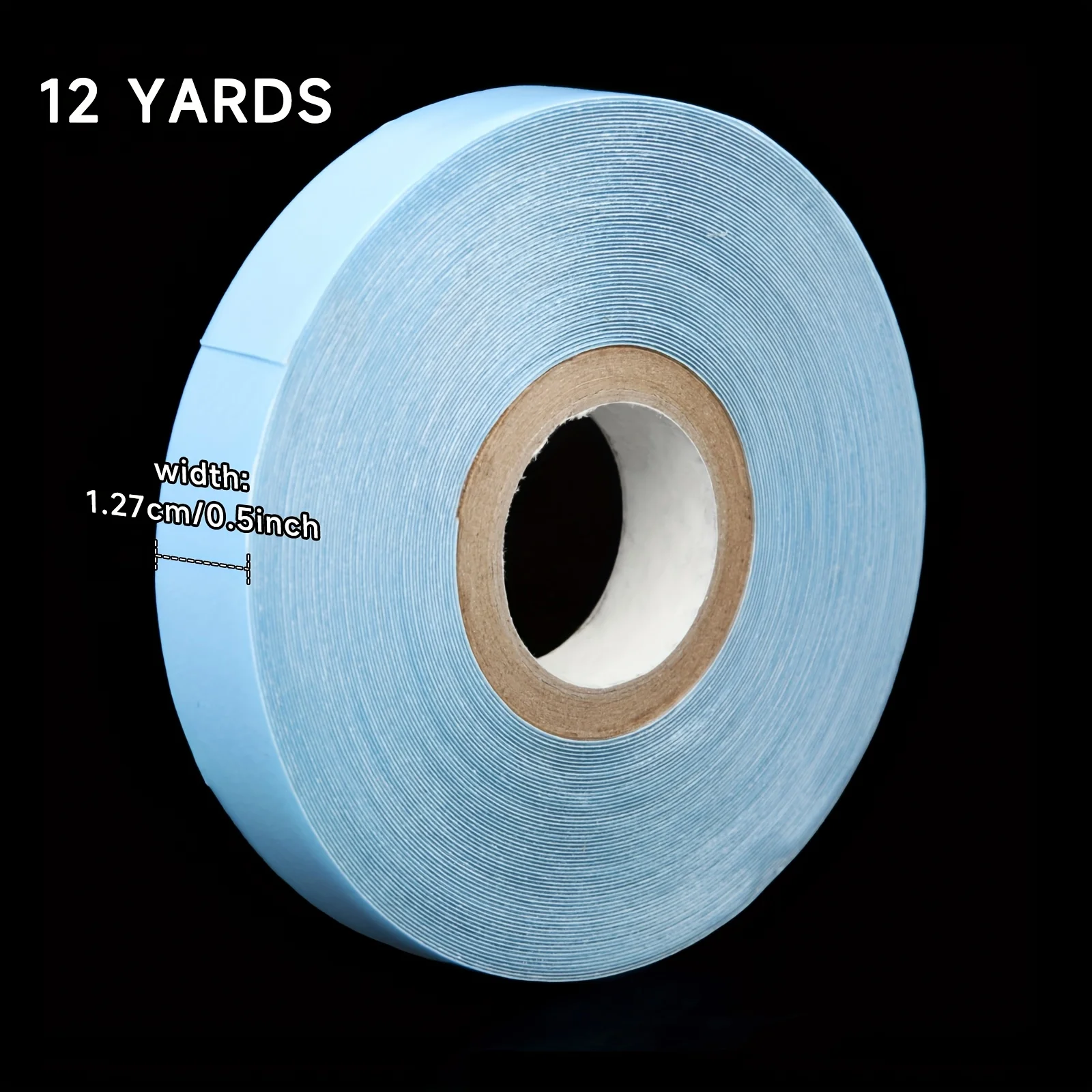 12 Yards/Rolle Haarsystem-Klebeband für Haarverlängerungen, kein Glanz, doppelseitiges Klebeband für Lace-Front-Perücken, Ersatzband – Detail 7